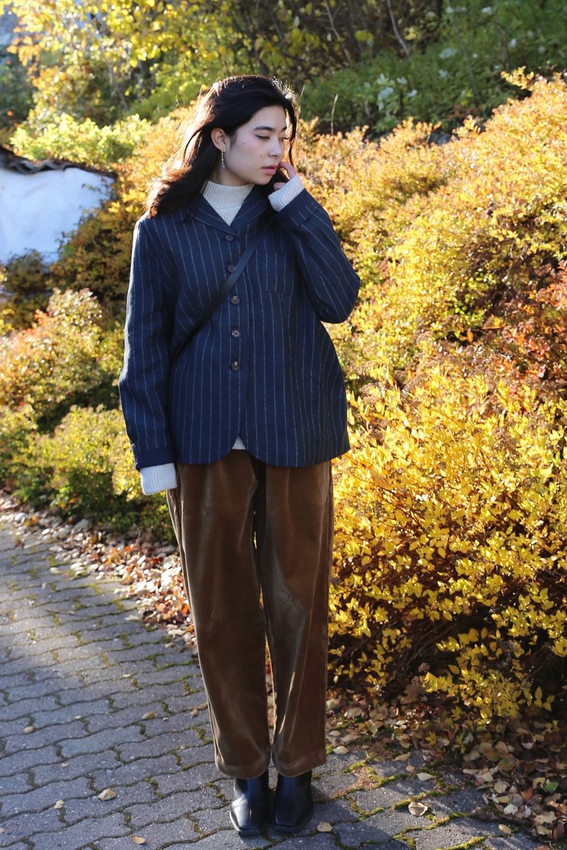 耐塔 土耳其产平绒纯棉奶咖色锥子裤 - 男士长裤 - 棉．麻 