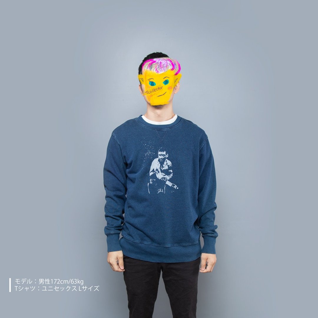 拳击 Tcollector 男女同款 S-XL 运动衫 - 男装上衣/T 恤 - 棉 蓝色