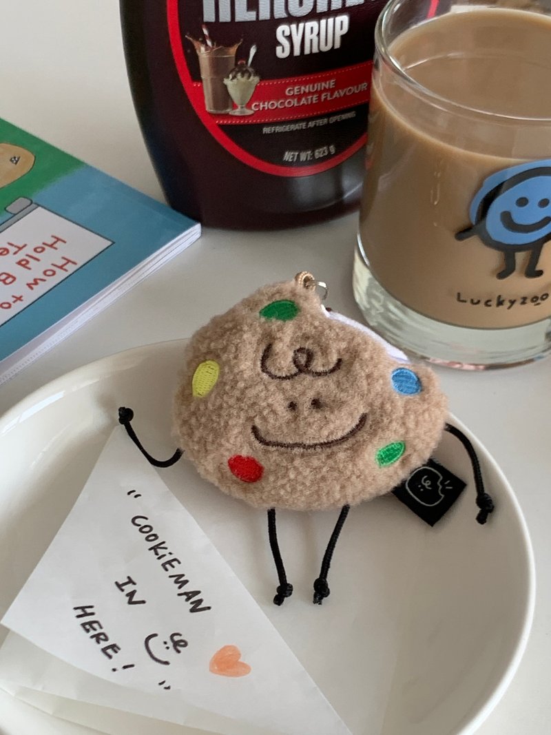 Luckyzoo原创【Cookieman baby】可可香草夹心曲奇饼干玩偶挂件 - 玩偶/公仔 - 聚酯纤维 