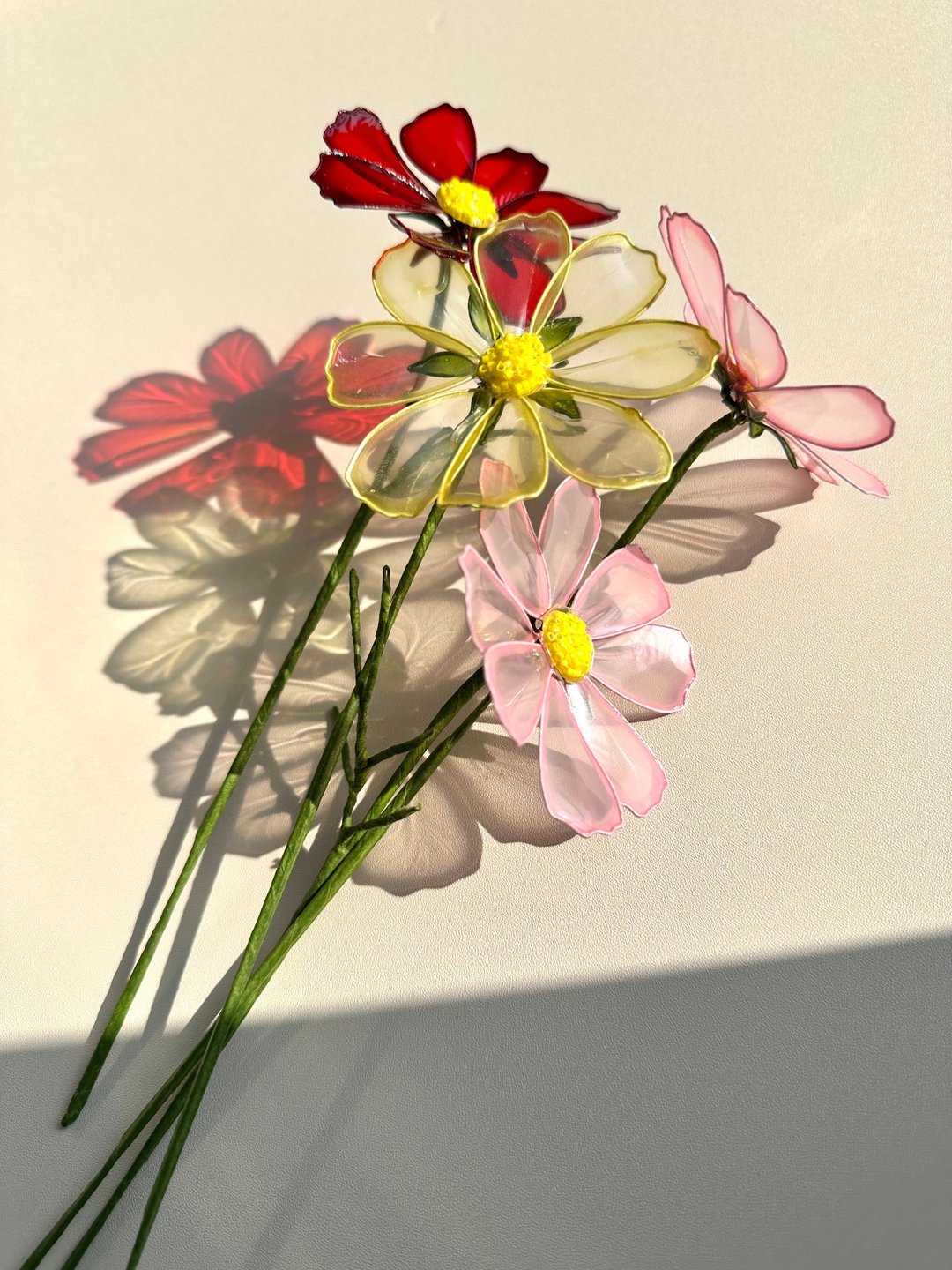 波斯菊 - 华丽宝石色系 水晶花 疗愈摆饰 - 干燥花/捧花 - 树脂 多色