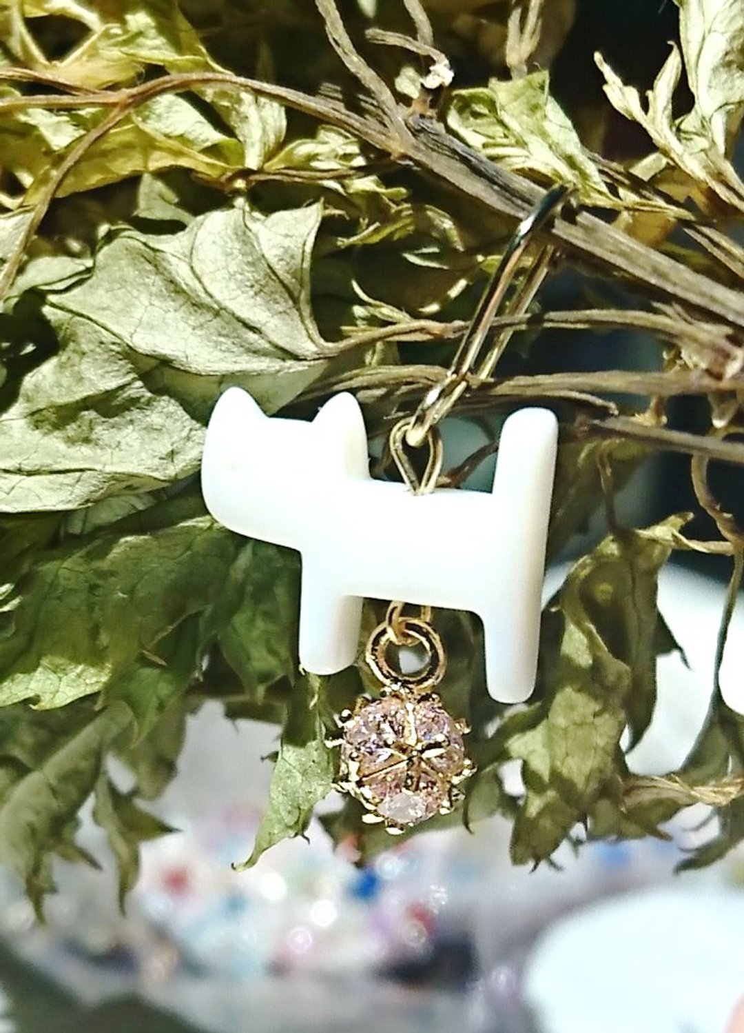 耳环 - 来玩玩躲猫猫 - 耳环/耳夹 - 贝壳 白色