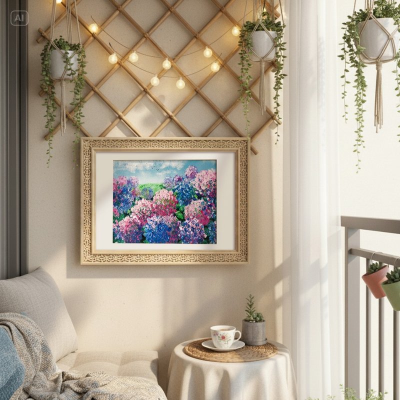 原画作│绣球花海 - 海报/装饰画/版画 - 压克力 