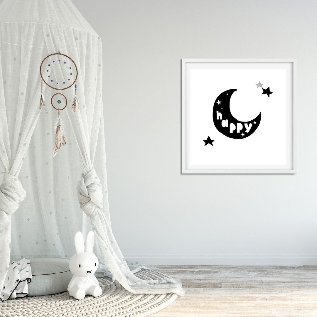 Happy Moon 版画 - 海报/装饰画/版画 - 纸 黑色