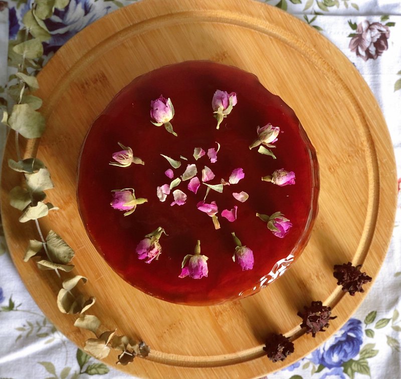 【纯素蛋糕】Vegan无麸质・洛神玫瑰慕斯・6寸 - 蛋糕/甜点 - 新鲜食材 