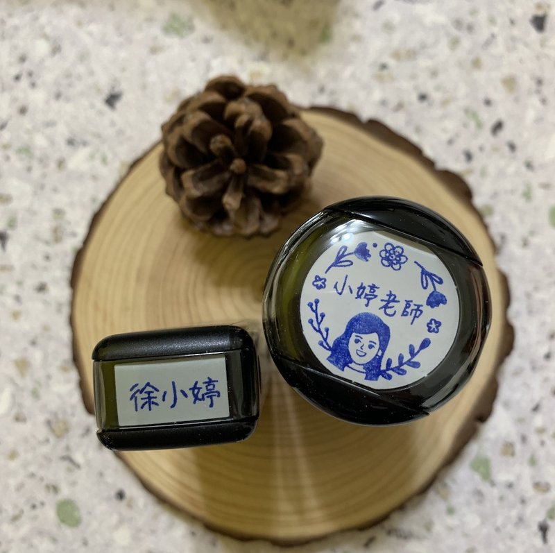 定制圆形连续章 教师章 - 印章/印台 - 塑料 