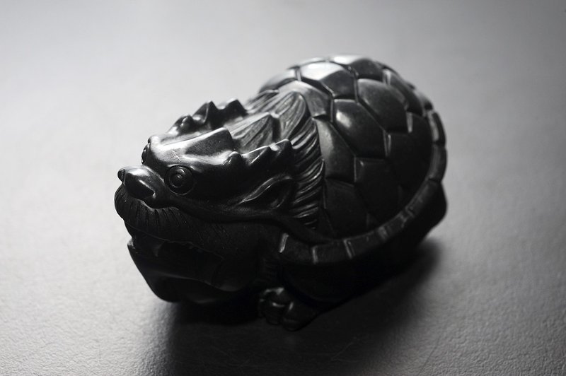 黑天铁龙龟 矿石/水晶/灵修/开运/招财/破煞/防小人 - 摆饰 - 贵金属 