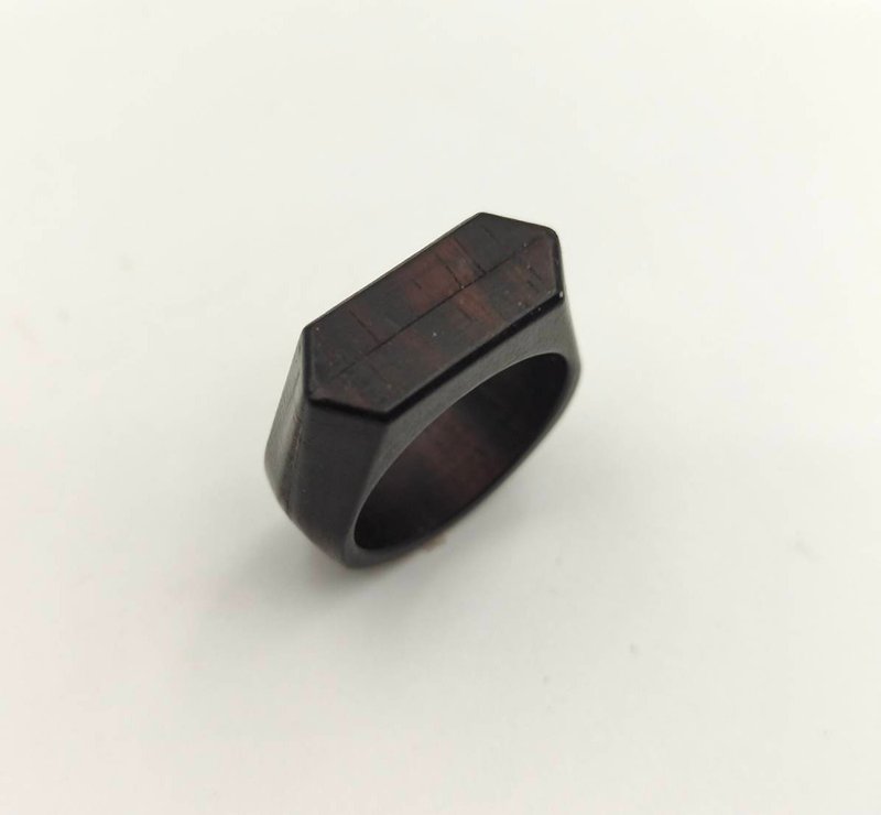 米里米特创意 DIY木质感应指环 俐落款 黑色 捷运/公车/火车/购物 - 戒指 - 木头 黑色
