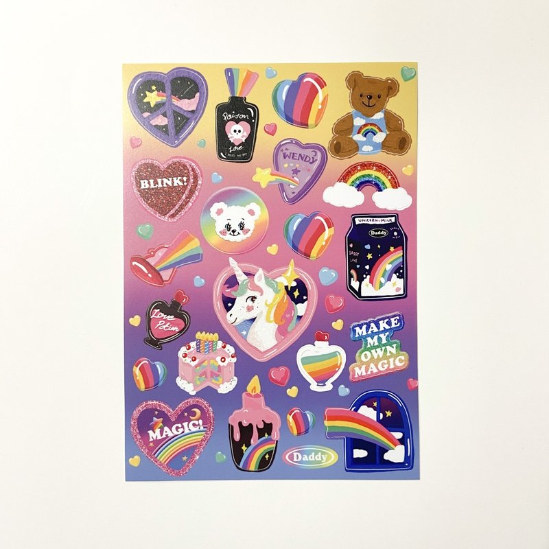 Magic 贴纸 - 贴纸 - 防水材质 多色