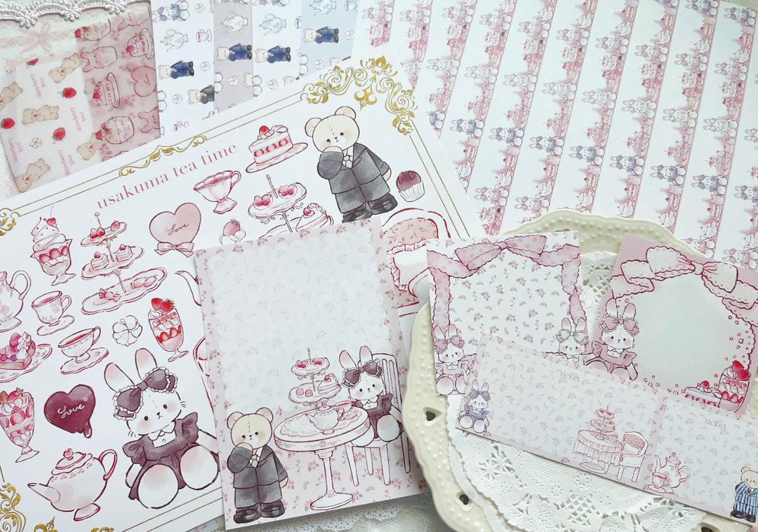 tea time collection complete set - 纸盒/包装盒 - 纸 多色