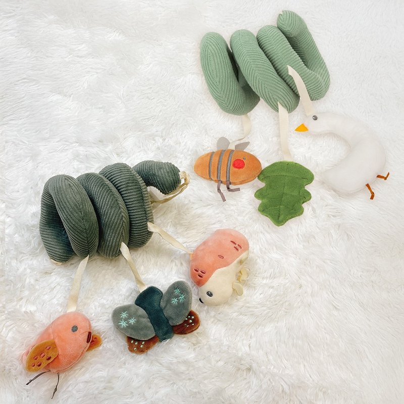 【Bimbidreams】卷卷安抚玩具 22x13cm / 安抚娃娃 推车汽座玩具 - 玩具/玩偶 - 棉．麻 多色