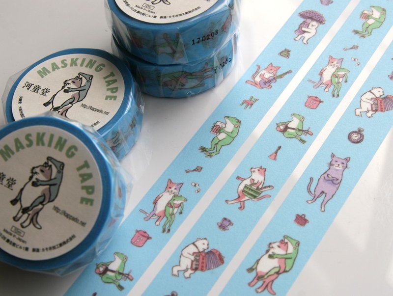 Masking tape (blue) - 纸胶带 - 纸 蓝色