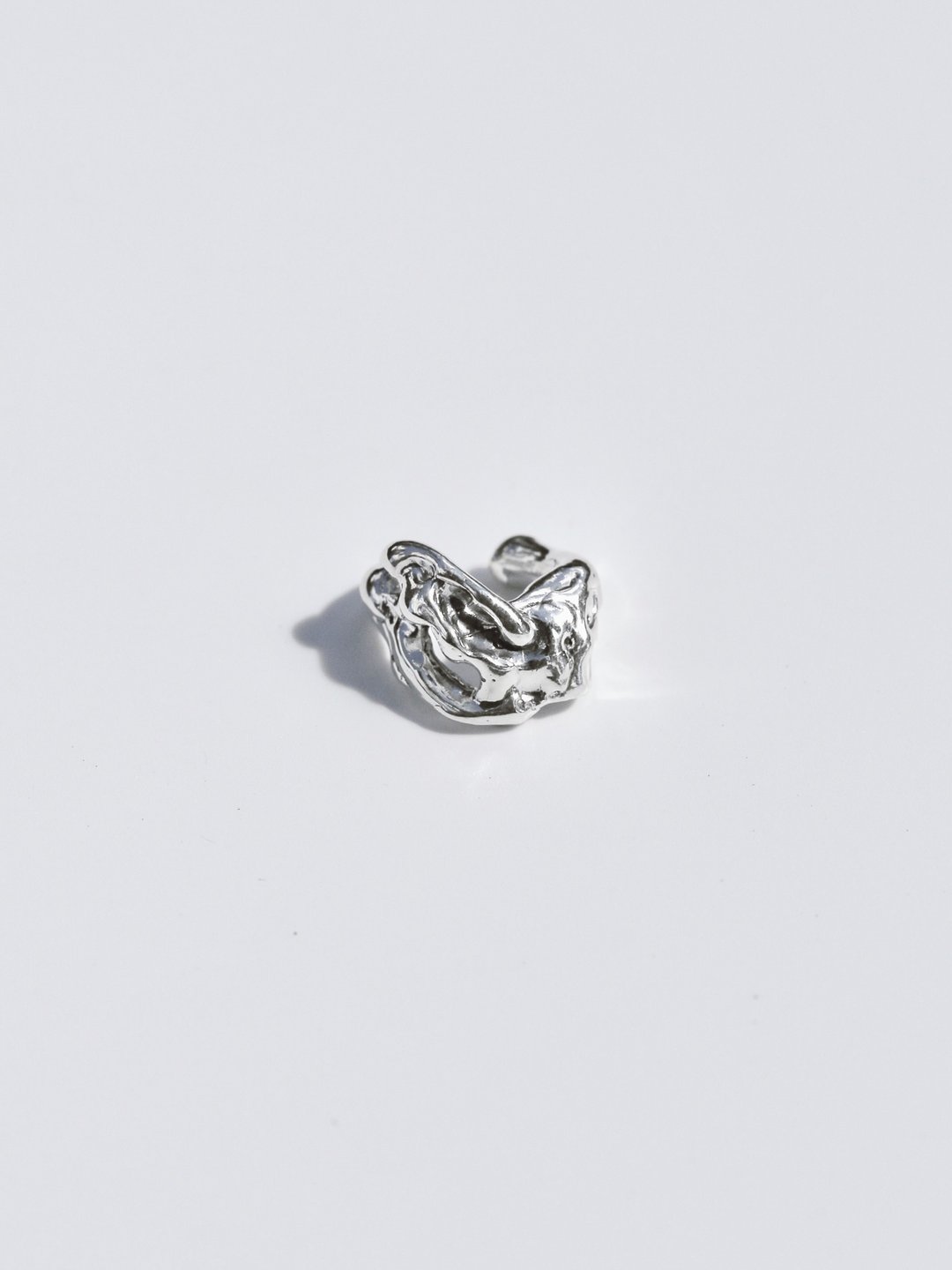 LAVA Ear Cuff 岩浆耳骨夹 - 耳环/耳夹 - 纯银 银色