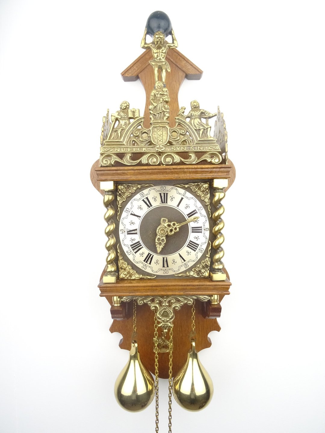 Zaanse Dutch Wall Clock Vintage Antique 8 day (Warmink WUBA Junghans Era) - 时钟/闹钟 - 木头 咖啡色