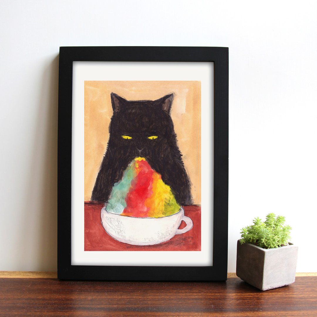 数位印刷复制画 | 彩虹冰猫 - 海报/装饰画/版画 - 纸 多色