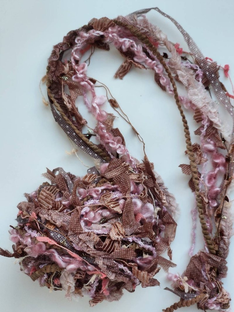 日本混合纱线　300厘米 ( 13.7g ) - 编织/刺绣/羊毛毡/裁缝 - 其他人造纤维 咖啡色