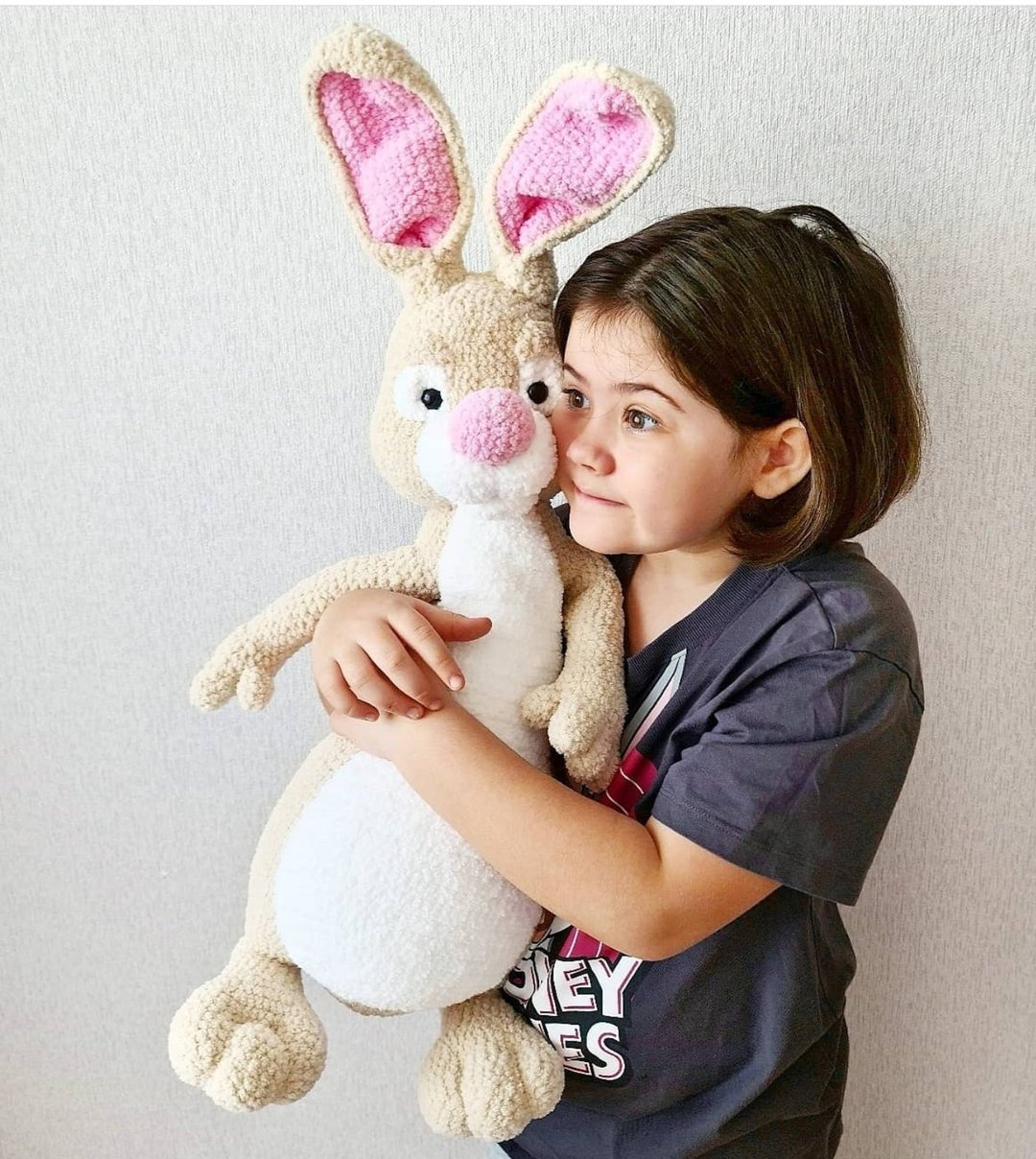 Amigurumi English Crochet Pattern Bunny Crochet Pattern Toy - 编织/刺绣/羊毛毡/裁缝 - 其他金属 多色