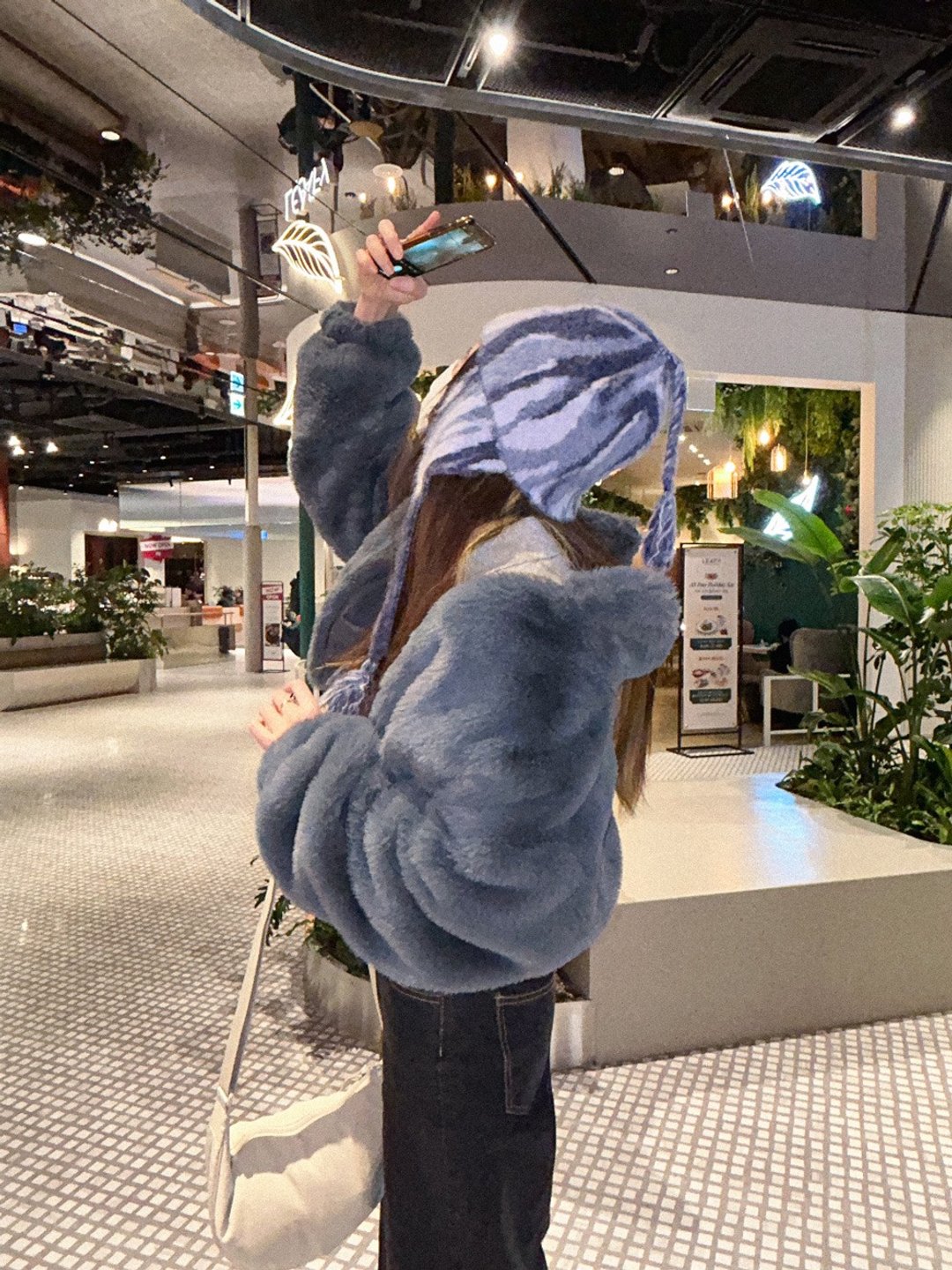 earmuff beanie 【cloud】 - 帽子 - 羊毛 蓝色