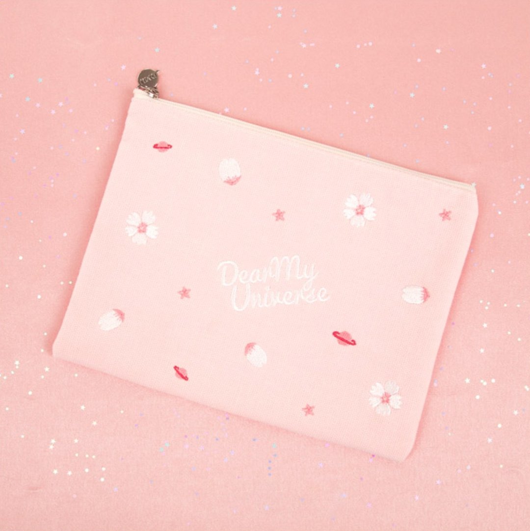 Cherryblossom universe pouch 2018 樱花化妆包 - 化妆包/杂物包 - 棉 粉红色