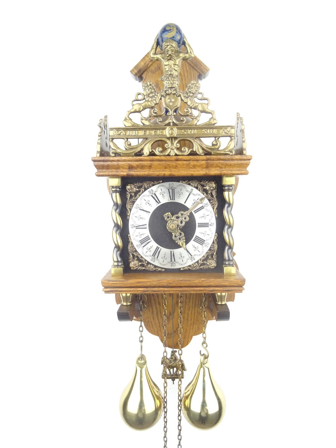 Zaanse Dutch Wall Clock Vintage Antique 8 day (Warmink WUBA Junghans Era) - 时钟/闹钟 - 木头 咖啡色