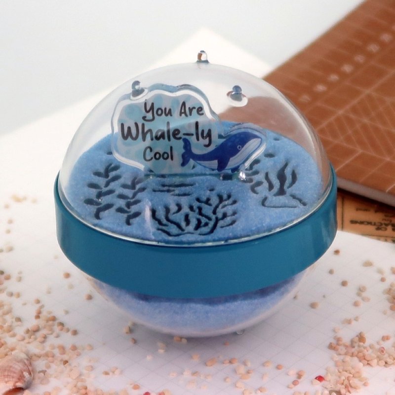 【夏日海洋】你是海豚真酷!/ You are whale-ly cool海豚双关沙漏 - 摆饰 - 压克力 