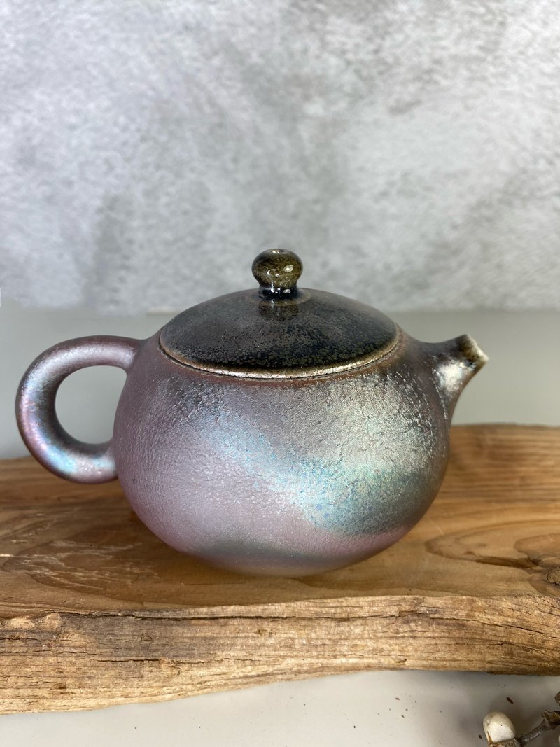 柴烧紫金彩西施壶 - 茶具/茶杯 - 陶 