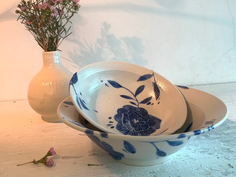 青春花漾瓷碗组_陶瓷餐碗 - 碗 - 瓷 白色