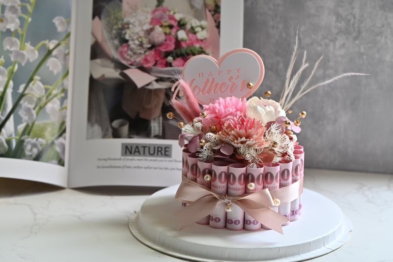 钞票蛋糕花(附赠照片输出) - 干燥花/捧花 - 植物．花 多色