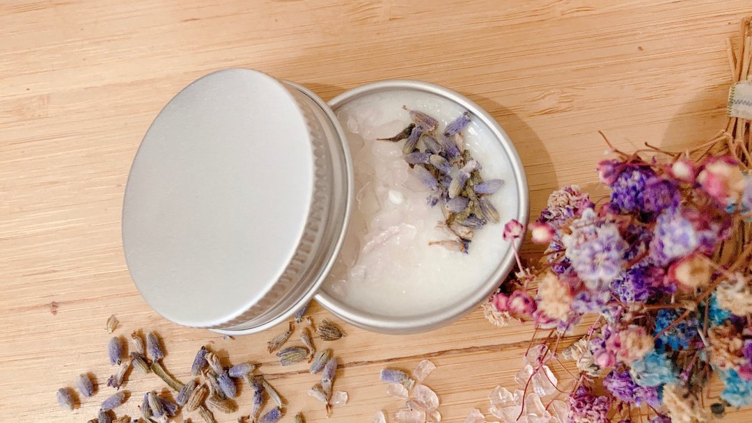 粉红水晶纯天然大豆蜡精油香氛蜡烛#薰衣草爱之烛 - 蜡烛/烛台 - 精油 