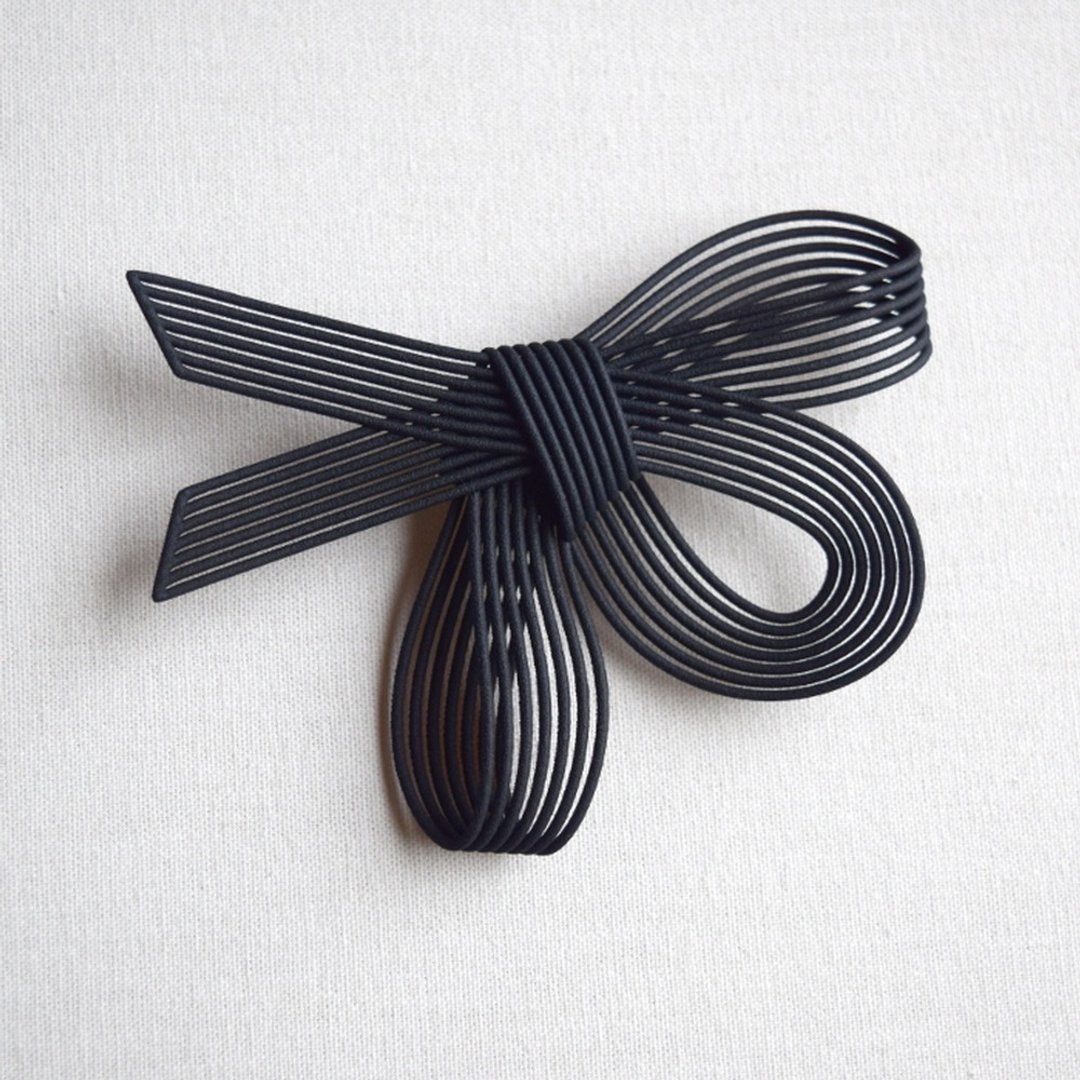Rene Brooch Black - 胸针 - 塑料 黑色