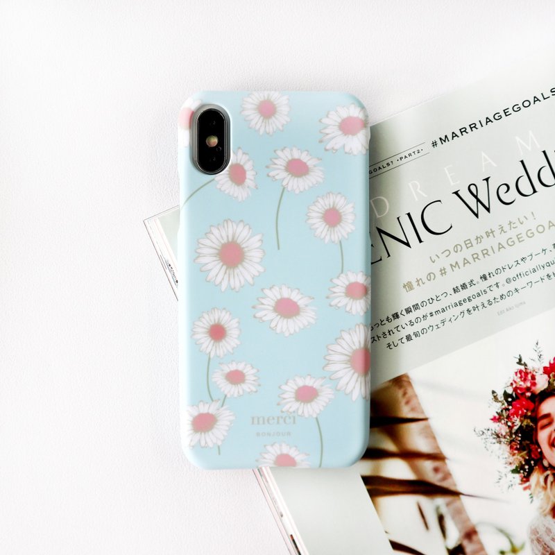 水蓝小甜菊手机壳 - 手机壳/手机套 - 塑料 蓝色