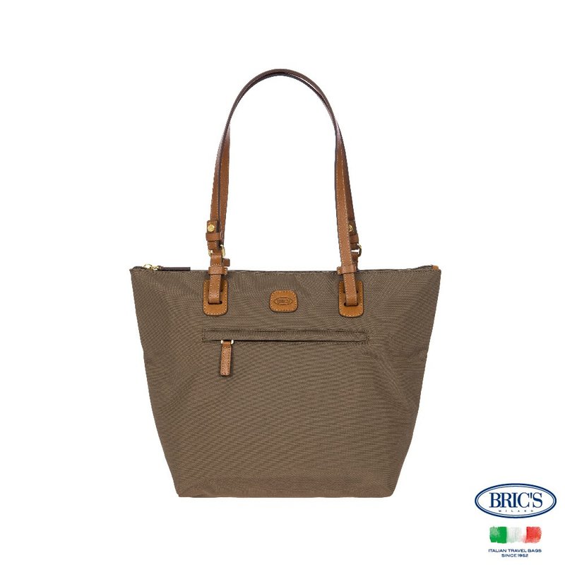 【BRIC' S】X-Bag 3合1 中尺寸 手提肩背袋(附小侧包包)-坚果摩卡 - 行李箱/行李箱保护套 - 其他材质 咖啡色