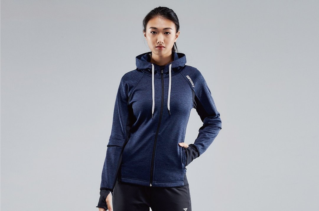 【SUPERACE】保暖机能运动外套 女款 - 女装休闲/机能外套 - 其他人造纤维 蓝色