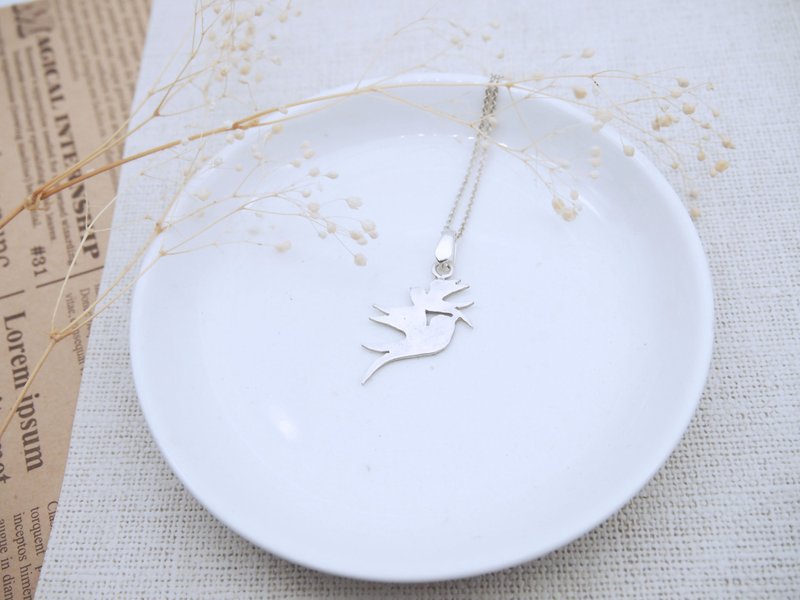 双飞燕纯银小坠(单坠价) - 项链 - 纯银 