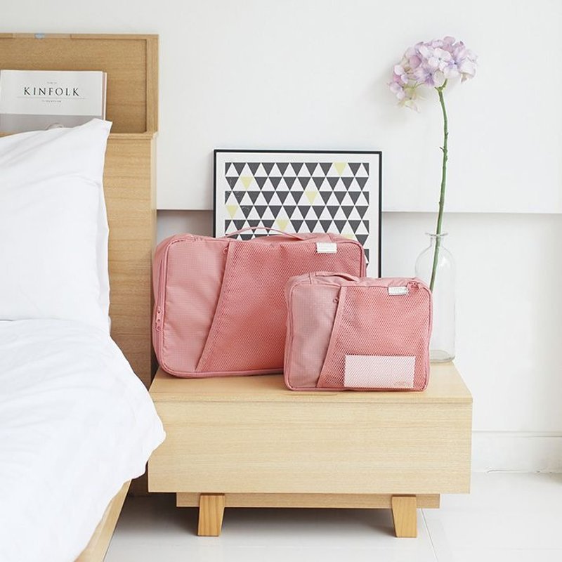 Livework-马卡龙轻旅行万用衣物收纳包S-粉红,LWK33868 - 收纳用品 - 塑料 粉红色