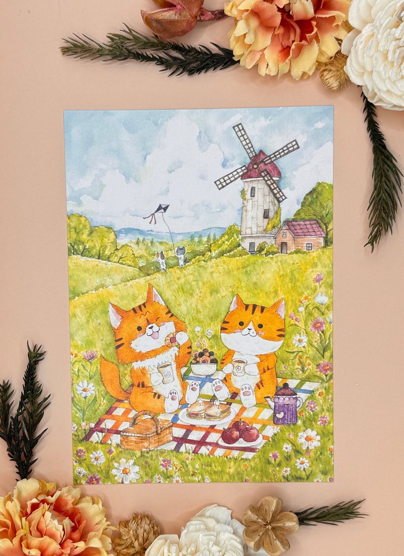 Mr.307 小七先生 _山上的幸福-明信片 - 卡片/明信片 - 纸 