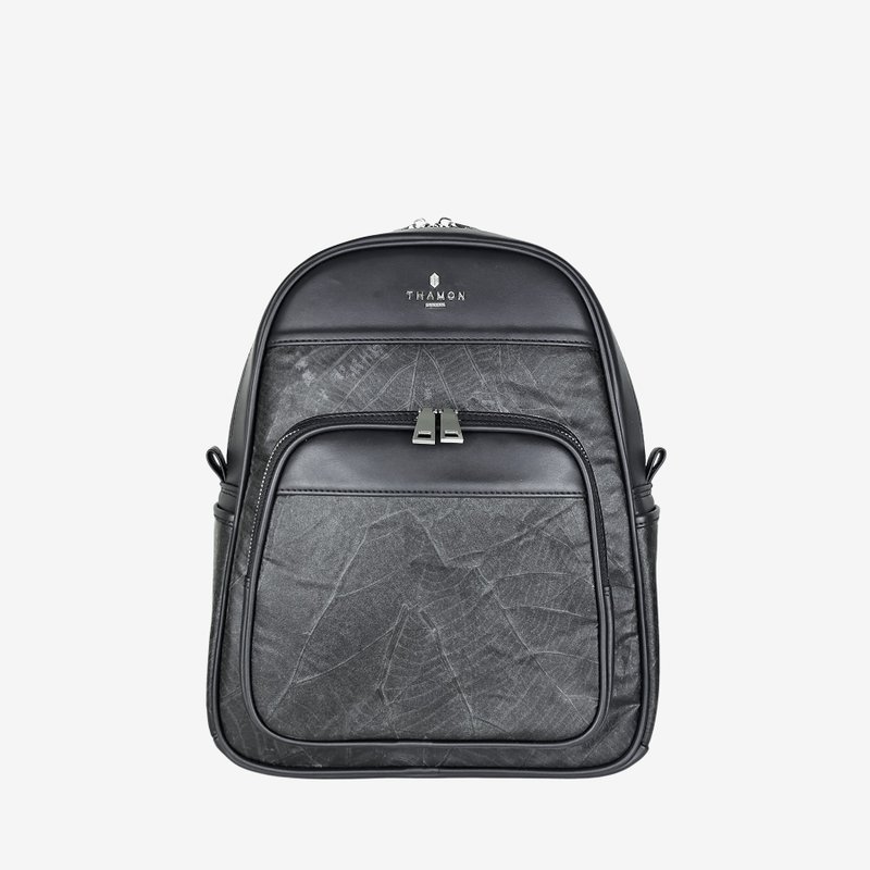 Foglia Backpack 后背包 黑色 - 后背包/双肩包 - 植物．花 黑色