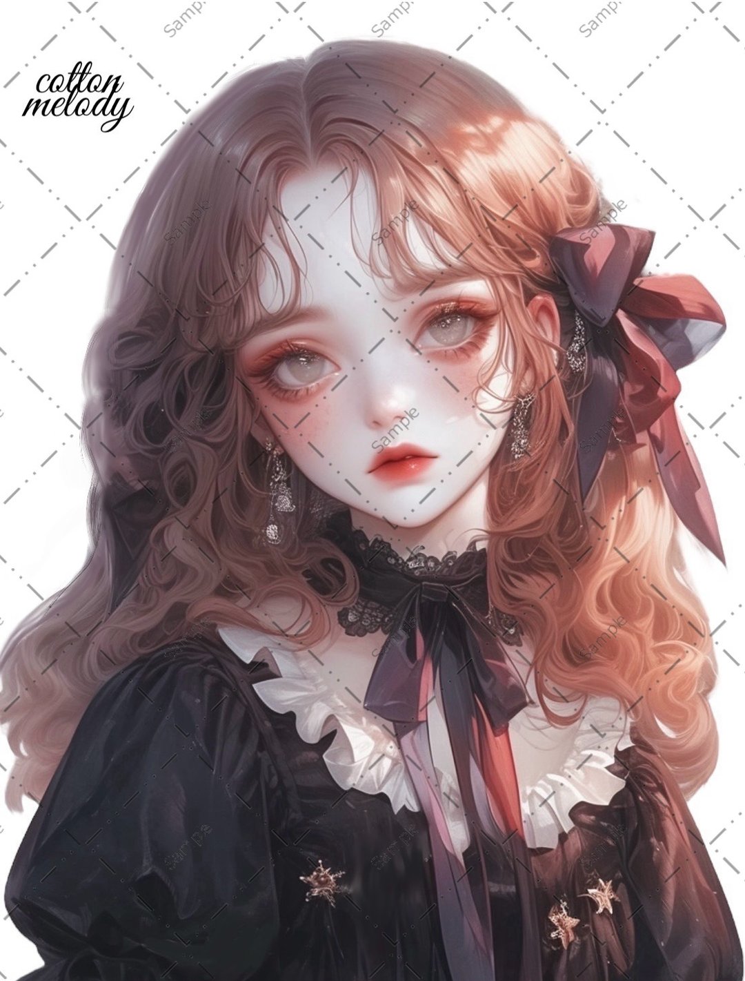 original sticker no.863 人物贴纸 原创贴纸 人物贴纸 女孩贴纸 原创人物贴纸 - 贴纸 - 纸 