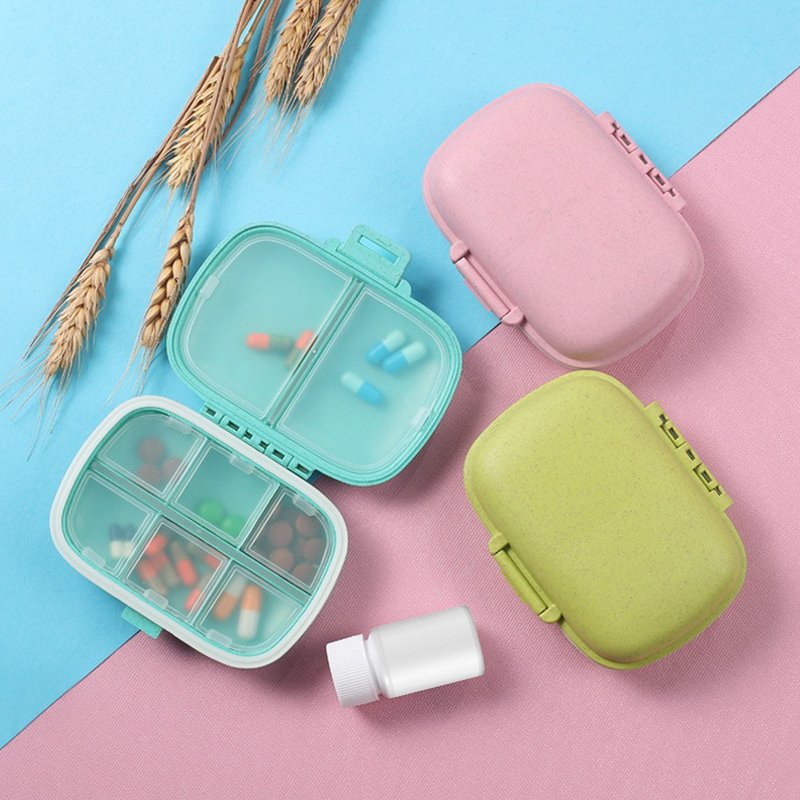 【OMORY】马卡龙八格双层药盒 - 收纳用品 - 其他材质 多色