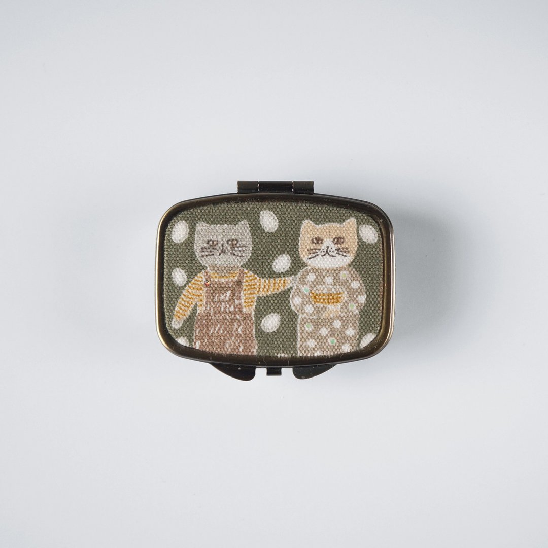 饰品盒 / 药盒 #猫伙伴 (复古版) - 收纳用品 - 其他金属 多色