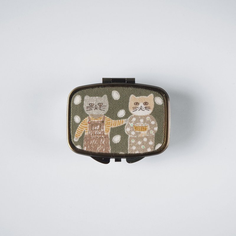 饰品盒 / 药盒 #猫伙伴 (复古版) - 收纳用品 - 其他金属 多色