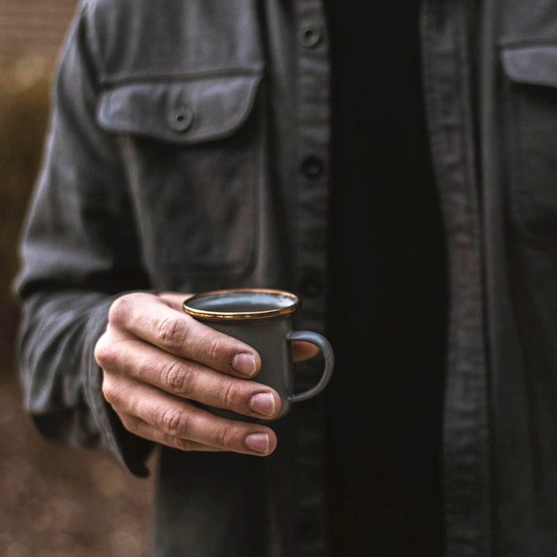 【两入一组】Barebones 迷你珐琅杯组 CKW-375 / 石灰色 (4oz) - 露营用品 - 其他金属 灰色