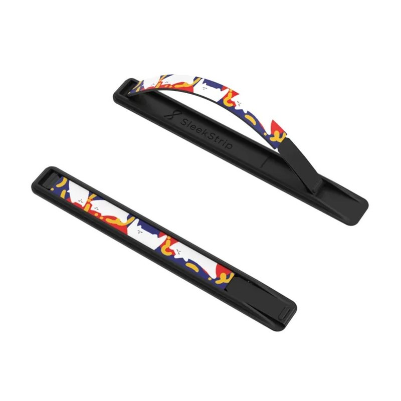 SleekGrip握带手机支架/指环(超轻量/可换弹带)犀利黑x黑框 - 手机配件 - 塑料 黑色