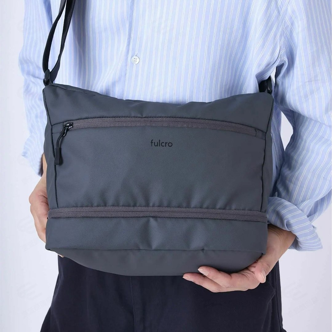 【fulcro】耐水 Explorer 系列 - 简约随身包 (compart)(多色可选) - 侧背包/斜挎包 - 聚酯纤维 蓝色