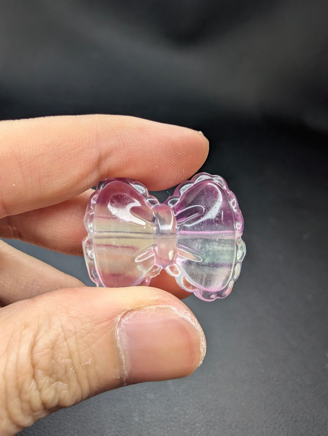 萤石蝴蝶结  手链 天然水晶 水晶 - 金工/饰品 - 水晶 