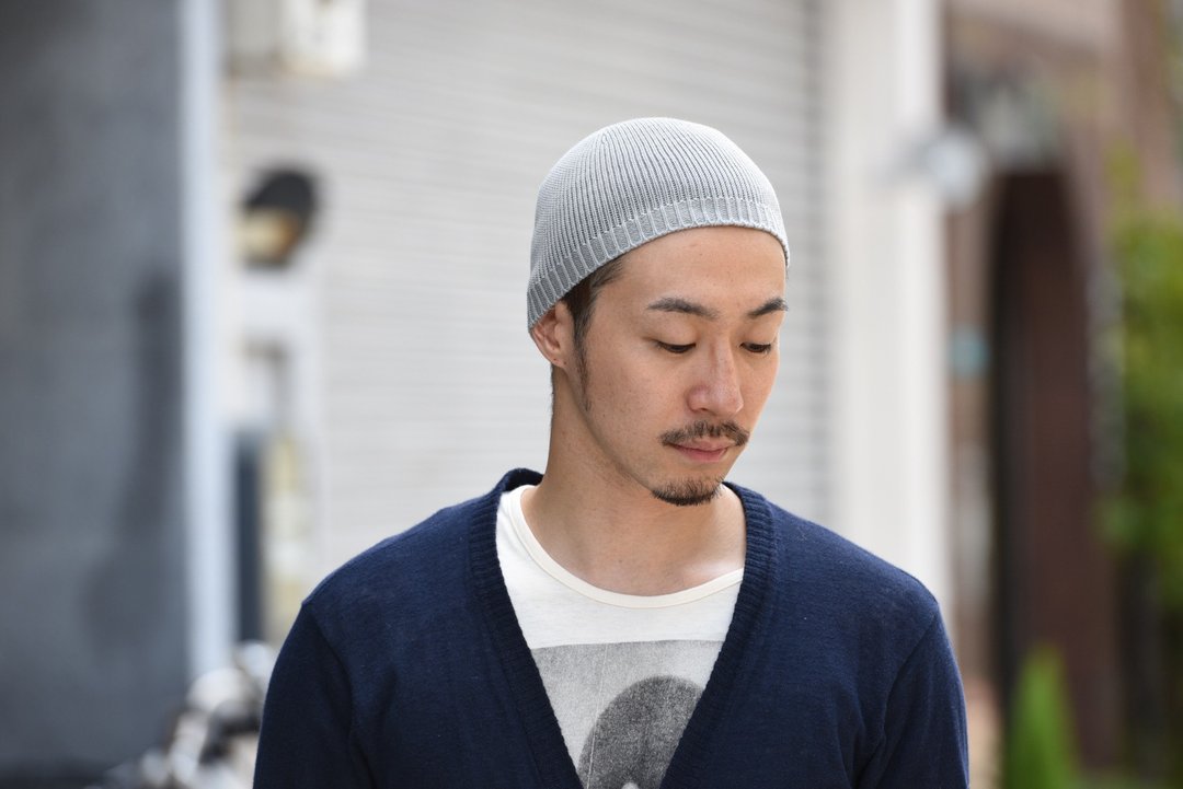 【日本制】Drynova 天然针织伊斯兰帽 无缝编织 抗菌防臭 - 帽子 - 棉 灰色