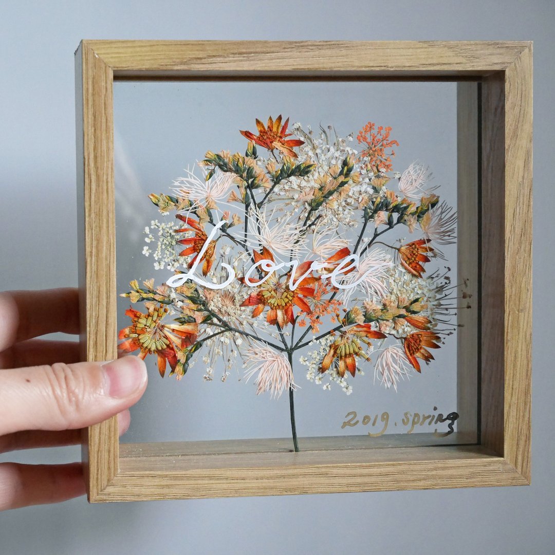 纪念日 生命树押花透视相框 祝贺立体卡片 桌饰礼物 - 画框/相框 - 木头 