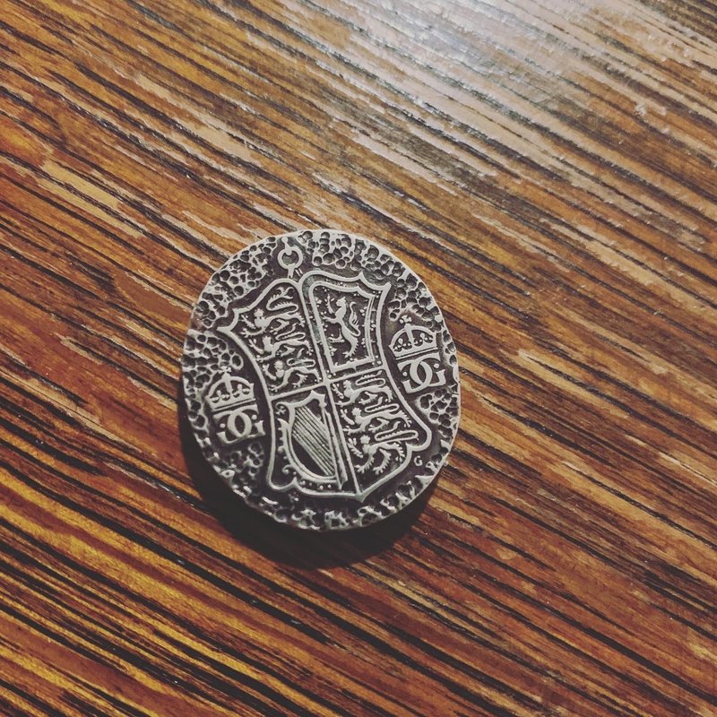 英皇佐治六世皇家徽号(半克郎)丝巾扣 - 丝巾 - 铜/黄铜 