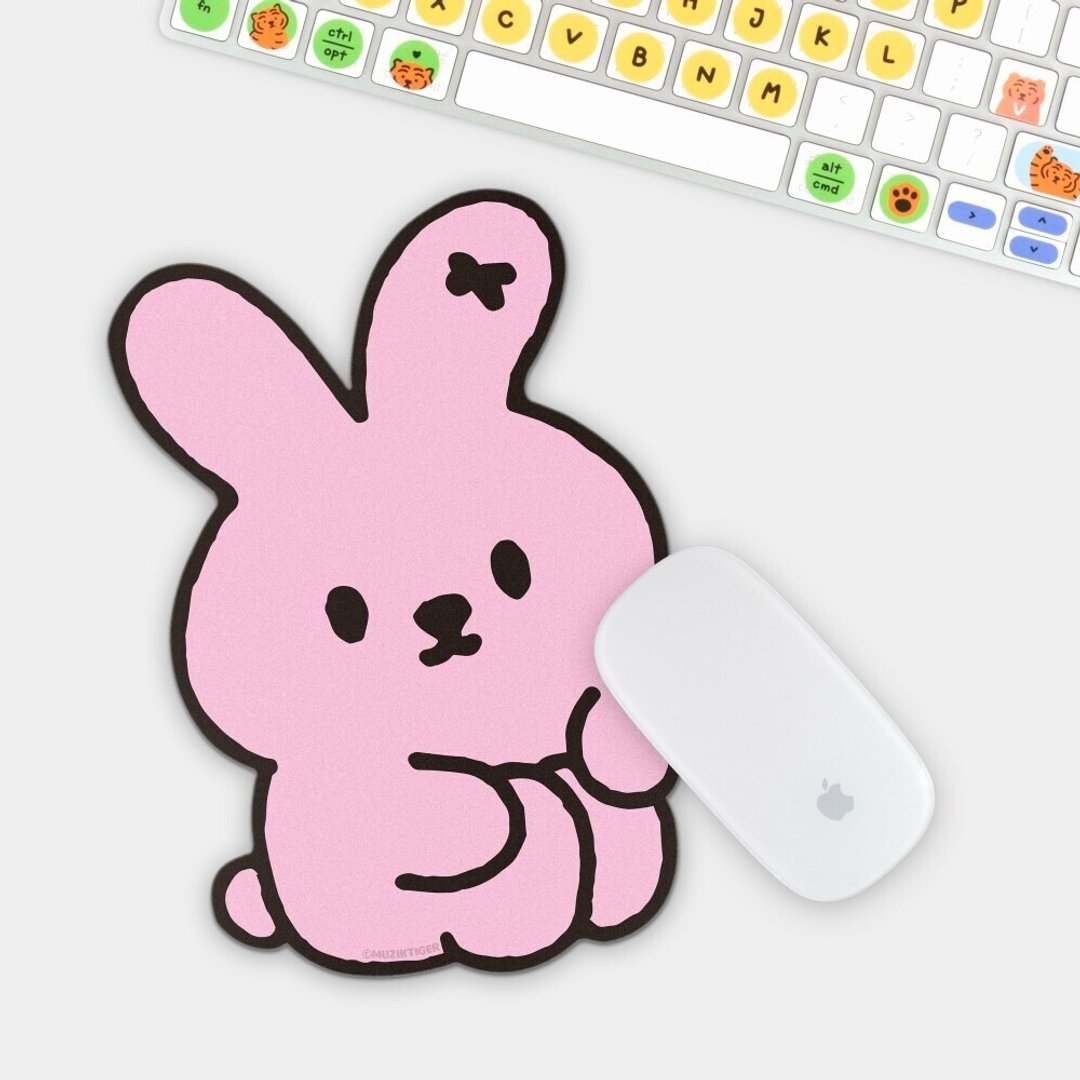 躺肥虎 缩小的兔子 PVC 鼠标垫 - 鼠标垫 - 其他材质 