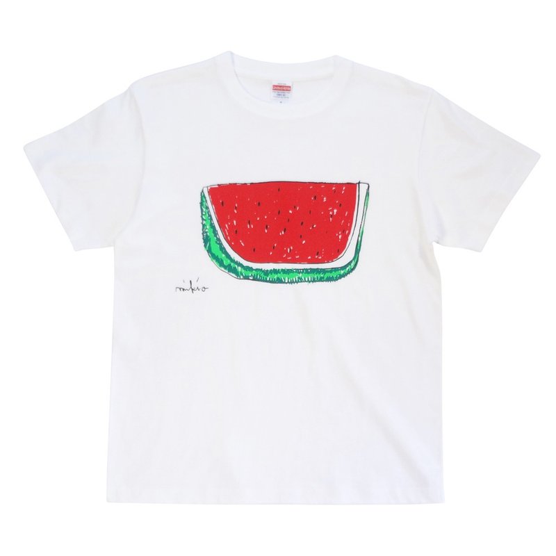 Watermelon Men's T-shirt - 男装上衣/T 恤 - 棉．麻 红色