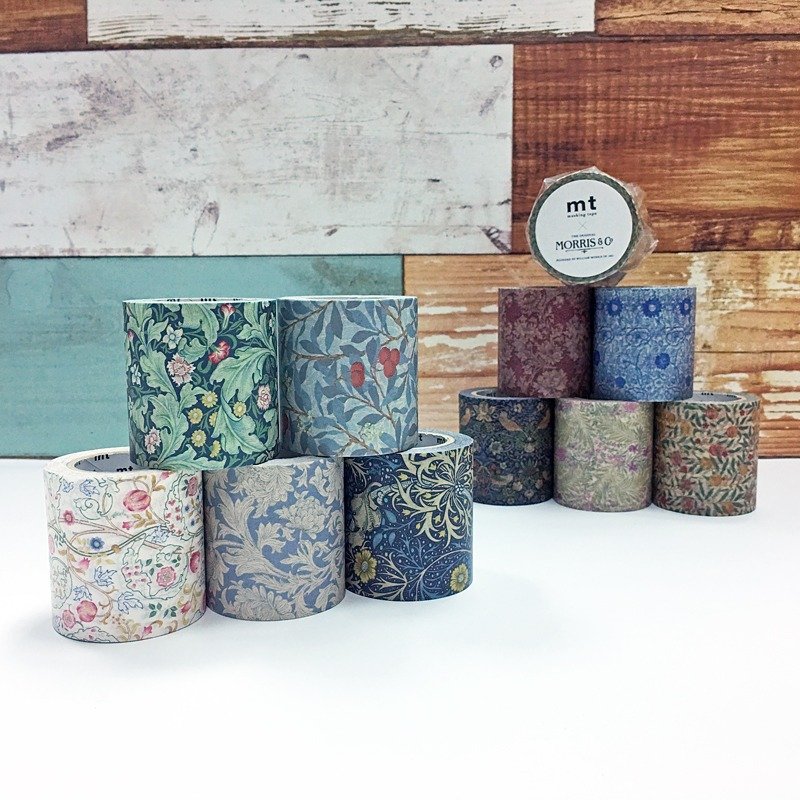 mt 和纸胶带 x William Morris【10入全套组 (MTWILL01-10)】75折+台湾包邮 - 纸胶带 - 纸 多色
